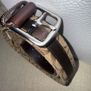 NWOT COACH Brown Monogram Belt size 42